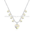 Alibaba Hot Selling Crystal Heart Pendant Necklace For Girls New Gifts